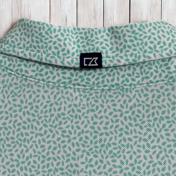 Cutter & Buck Connoquenessing Country Club Polo | Medium | Mint Green Gold | Dry - Picture 5 of 6